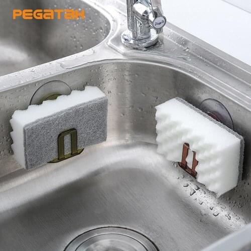 Kitchen Sink Soap Rack Drainer Rack Bathroom Accessories Organizer Kitchen Suction Cup Sink Drain Rack Sponge Holder