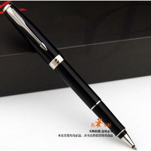 STOHOLEE Brand Free Shipping Black Ballpoint Pen School Office Supplies Material Escolar Stationery Sonnet Roller Silver Pens