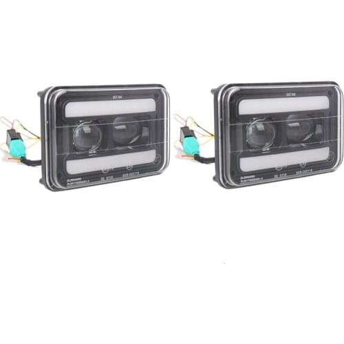 Led Headlight Turn Signal Light DRL Waterproof 20W 6500K head light lamp Hi/Lo Beam for Truck Offroad 4WD Tractor ATV