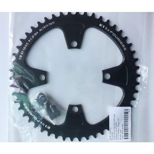 Fouriers BCD104mm Bicycle Single Chainring Narrow wide tooth Circle big ring 50T 52 54T