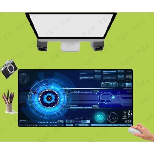 XGZ DJ Pattern Keyboard Large Size Mouse Pad Natural Rubber Material Waterproof Gaming Mouse Pad Speed Version Game Player