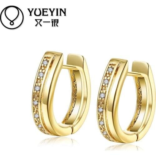 Womens jewelry yellow gold color earrings fashion jewelry gold color earrings gift brincos Long Earrings Anti allergy