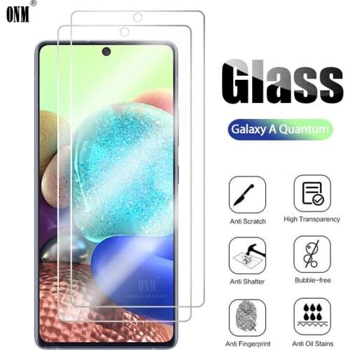2Pcs Tempered Glass For Samsung Galaxy A Quantum Screen Protector For Samsung Galaxy A Quantum 6.7 Protective Glass Film