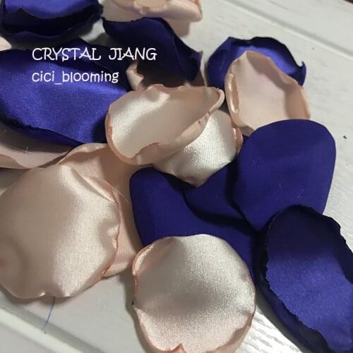 Bluish Purple And Peach Color Rose Petals table decor Petals For Weddings Baby Showers Flower Girl Rose Petal