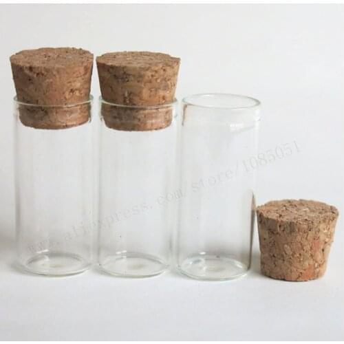 Hot Fashion 20 x 3ml glass vial tube with cork Pendant With Cork Stopper For Holiday Christmas Gifts 1635