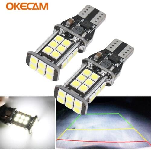 2pcs Car T15 LED Bulbs Canbus OBC T15 W16W Brake Reverse Light Turn Signal 12V for Lada Granta Niva Priora Kalina Xray Vesta
