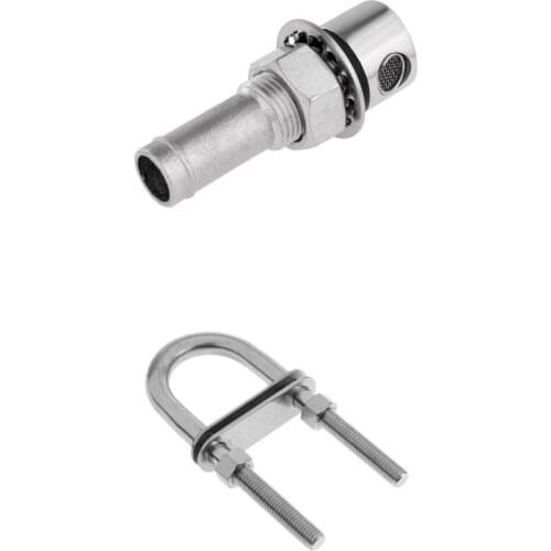 Stainless Steel Bow/Stern U-Bolt Rigging+Fuel Breather Vent - Boat Gas Tank
