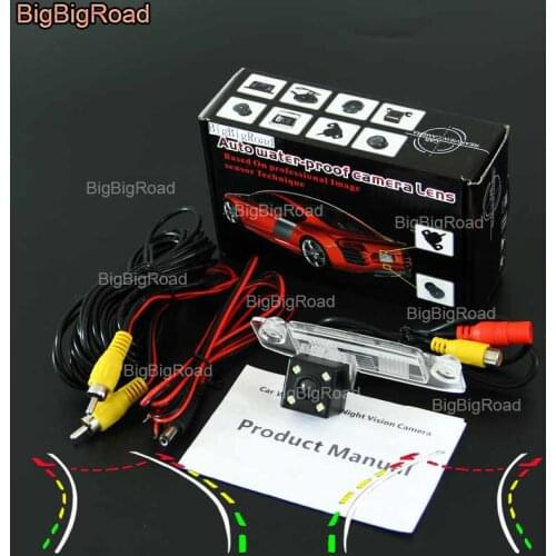 BigBigRoad For Kia Sportage R k3 Sorento Carens Ceed Rondo / hyundai sonata Car Intelligent Dynamic Track Rear View Camera