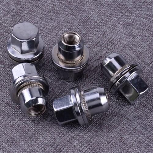 DWCX 5pc Car Wheel Lug Nuts Bolts RRD500290A RRD500510 for Land Rover Discovery LR3 LR4 Range Rover 2008 2009 2010 2011 2012