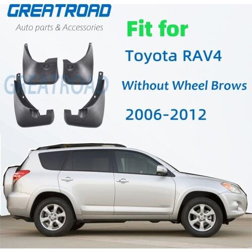 Set Mud Flaps For Toyota RAV4 No Flare 2006-2012 Mudflaps Splash Guards Mud Flap Mudguards Fender 2007 2008 2009 2010 2011
