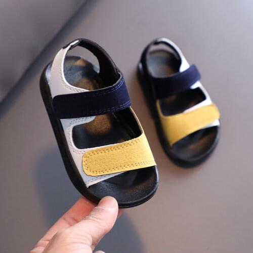 Baby Sandals Korean Boys Girls Cool Beach Shoes Baby Soft-soled Toddler Mixed Color Sandals Little New 2021 Summer Sandals