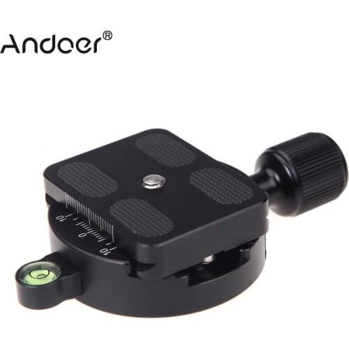 DM-55 Clamp and QR Quick Release Plate with Gradienter for 55mm Ball Head Arca Swiss RRS Wimberley