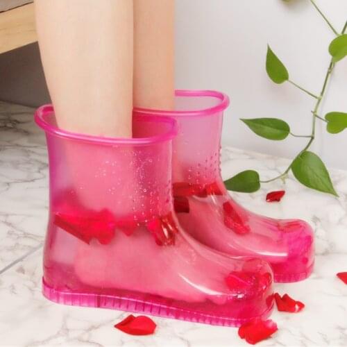 Home Women Soaking Feet Shoes Portable Foot Bath Massage Healthy Shoes Slip-on Indoor Feet Care Relax Body Couples Shoes