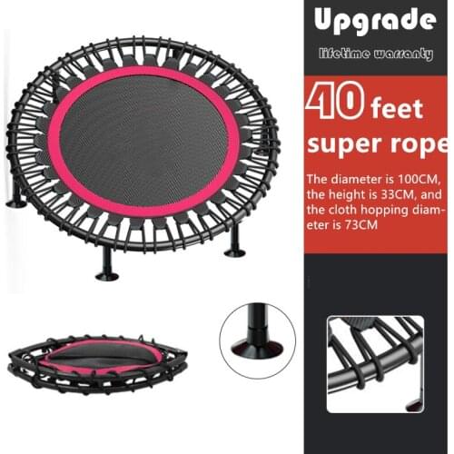 K2045 Trampoline Elastic Rope Adjustable Handle Bar Fitness Indoor Trampoline Elastic Band Rope Cardio Sports Tool