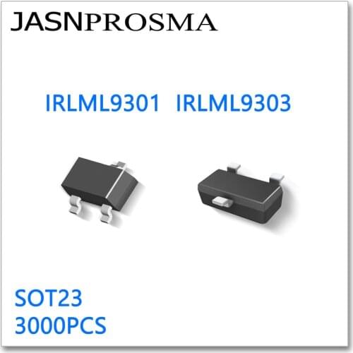 JASNPROSMA IRLML9301 IRLML9303 SOT23 3000PCS P-Channel 20V 30V High quality Made in China IRLML 9301 9303