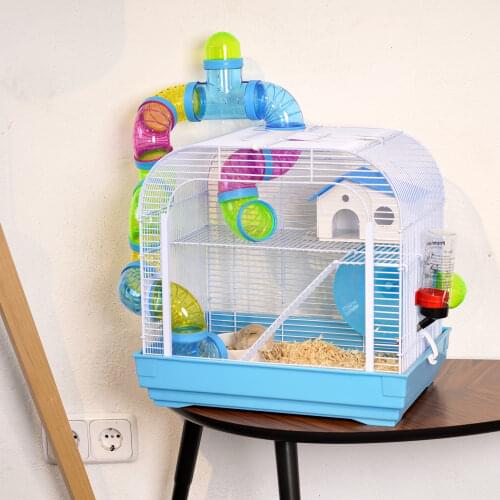 Hamster cage with accessories, Chinchilla Cave, guinea pig, hedgehog house, aleato Color hamster accessories