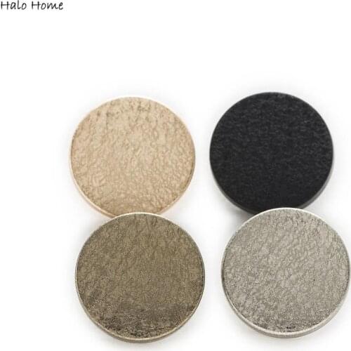 5pcs Round Matte texture Metal Shank Buttons Sewing Scrapbooking Clothing Replace Handword Crafts Accessories Decor 15-25mm