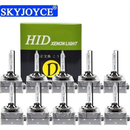 SKYJOYCE 10PCS Wholesale D1S Xenon HID Bulbs 35W 55W 6000K 5000K 8000K 4300K D3S Metal Claw Auto Car HID Replacement Bulb Lamps