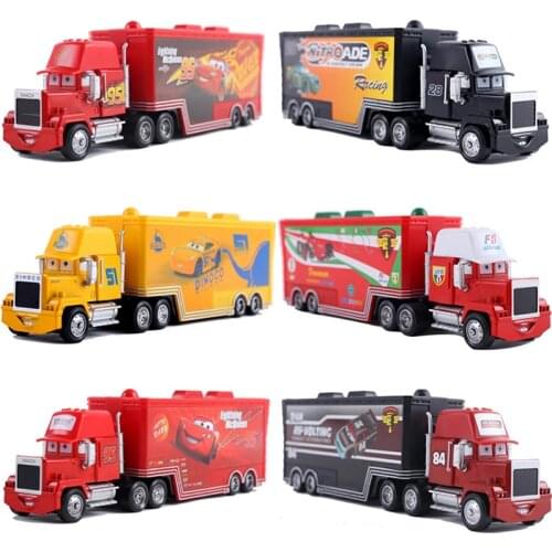 Disney Pixar Cars 2 3 Toy Lightning McQueen Jackson Storm Mack UncleTruck 1:55 Diecast Metal Car Toy For Children Birthday Gifts