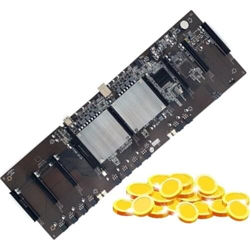 BTC X79 Miner Motherboard LGA 2011 8*PCI-E 16X Graphics Card Slot 60mm Distance For Eth Btc Miner Supports 9*3060 GPU