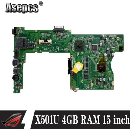 X501U Motherboard With 4GB RAM For Asus X501U Laotop Mainboard 15 inch