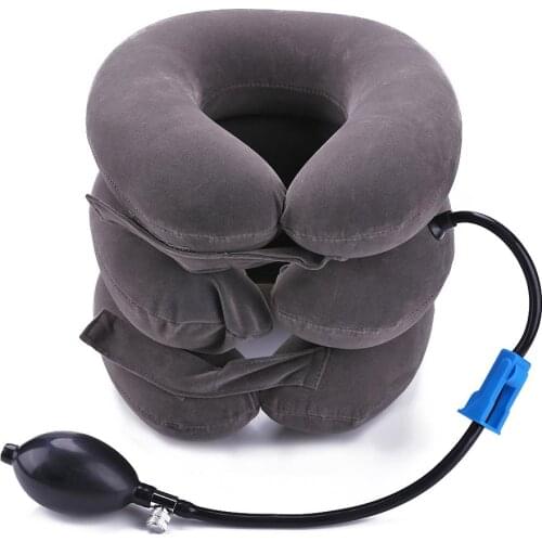 Neck Tractor Inflatable Air Neck Traction Apparatus Device Soft Neck Cervical Collar Pillow Pain Stress Pain Relief Stretcher