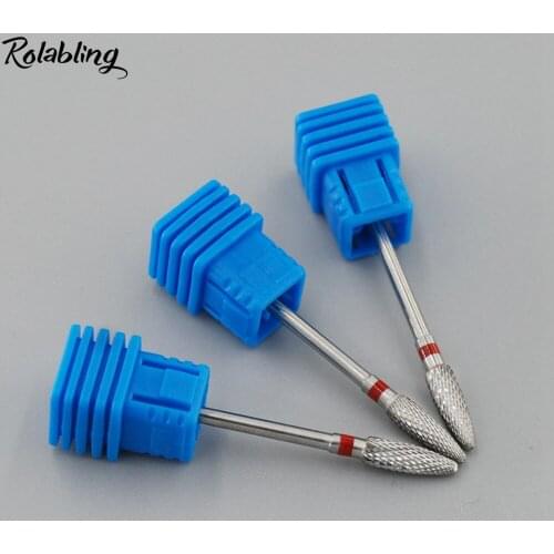Bullet Alloy Nail Drill Bit Grinding Head For Electric Nail Drill Manicure Machine Milling Cutters for Pedicure Nail Files Tool
