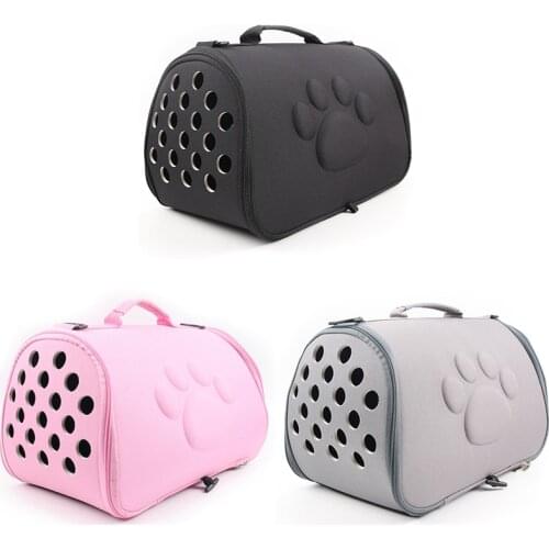 Dogs Cat Folding Pet Carrier Cage Collapsible Puppy Crate Handbag Carrying Bags Pets Supplies Transport Accessories