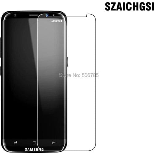 SZAICHGSI wholesale 2000pcs clear Tempered Glass 9H 0.26mm Screen Protector Film for Samsung Galaxy S8
