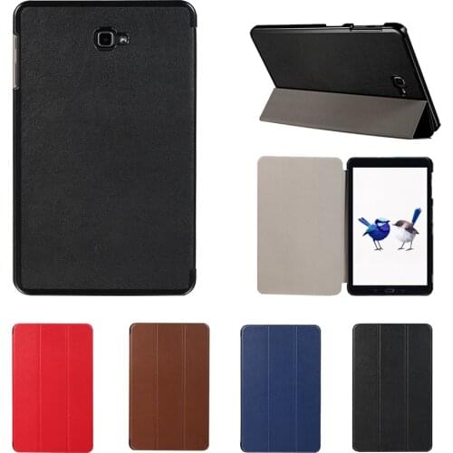 Besegad Mini Ultra Thin Foldable Cover Case Shell Stand for Samsung Galaxy Tab A T580 T585 T 580 T 585 Tablet Skin Holder