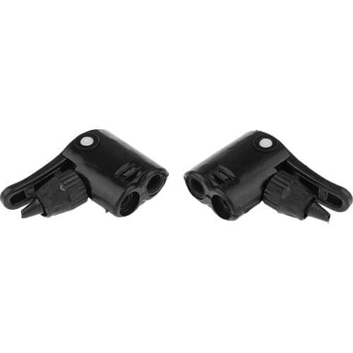 2 Pieces Schrader and Presta Valve Bike Tire Tyre Air Pump Inflator Connector Adapter Head