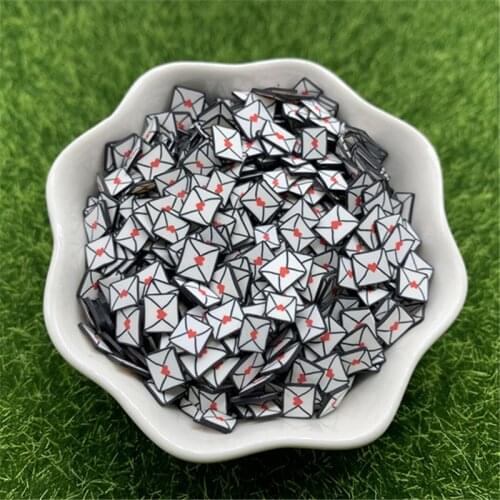 20g 5mm Mail logo Envelope for Resin DIY Supplies Nails Art Polymer Clear Clay accessories DIY Sequins scrapbook shakes Paper Cr