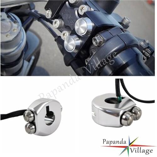 22mm Universal Motorcycle Handlebar Switch ON OFF Button Head Spot Fog Light Switch Start Kill Horn Reset 7/8" 22mm Handlebar