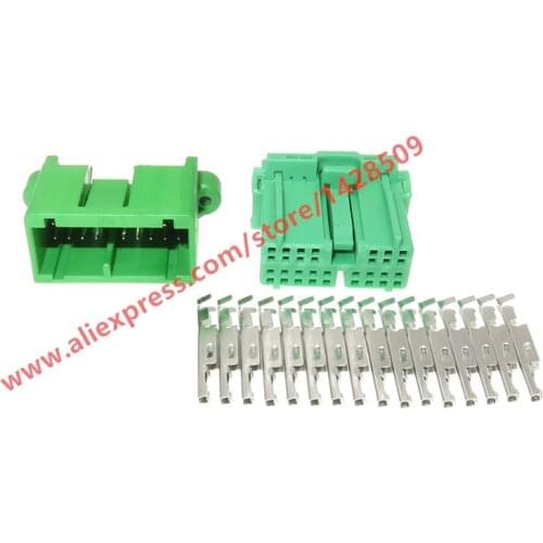 5 Sets 16 Pin Auto Female Male Automotive Plug PCB Board Socket Connector For Car Wiring Harness IL-AG5-16S-D3C1