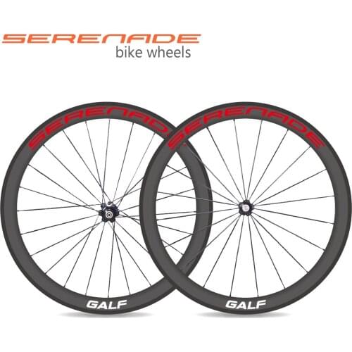 700C Tubeless Bike Wheels 50mm Deep 25mm Wide V-brake Clincher for Road Bikes with Novaetc A271SB-F372SB Black