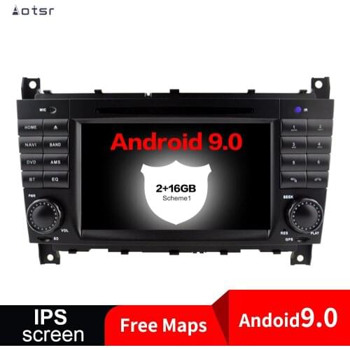 Android 9.0 Car GPS Navigation DVD Player For Mercedes-Benz C-W203 CLK-W209 radio upgrade Auto Stereo Multimedia Player Headunit