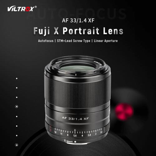 Viltrox AF 33mm f1.4 STM Auto focus Prime Lens APS-C For Fuji X-mount Mirrorless Camera X-T3 X-H1 X20 X-T30 X-T20 X-T100 X-Pro2