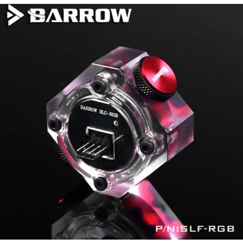 Barrow RGB LED water cooling system dedicated water flow meter SLF-RGB