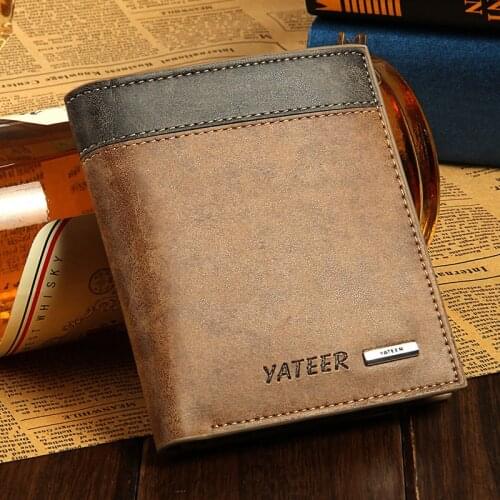 Free shipping new stylish Men wallet+PU Leather +Pockets Clutch Cente Bifold Purse ,100% guarantee+wholesale WB119