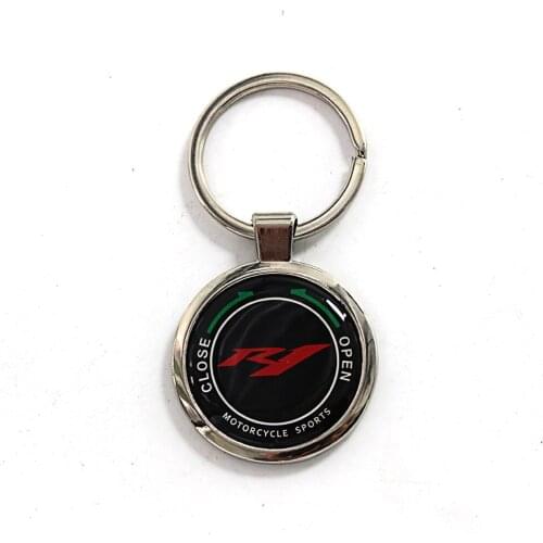 Motorcycle keychain key Ring with logo for Yamaha R1 YZF R1 YZFR1