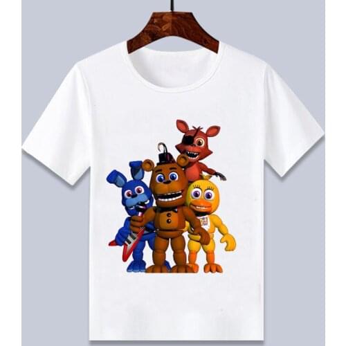 2021 New Kid 3D Five Night At Freddy Fnaf T -Shirt Children Cartoon Printed Tee Shirts T shirt For Boys