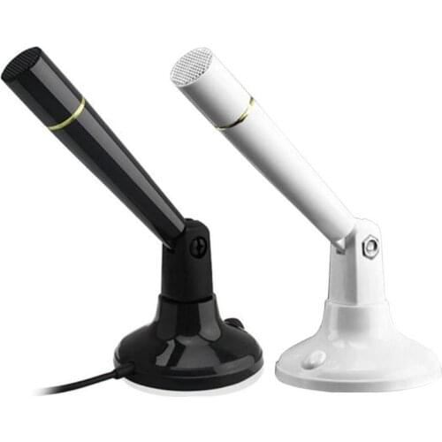 G22 3.5mm Adjustable Desktop Microphone Studio Audio Recording Microphone for PC Computer Mic Wired Condenser Microphone