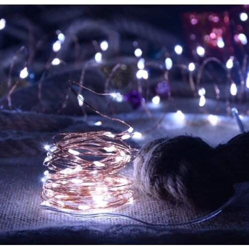 CR2032 Battery Operated 3M LED Fairy Light 30 LEDs Copper Wire String Light for Xmas Garland Party Wedding Home Decoration