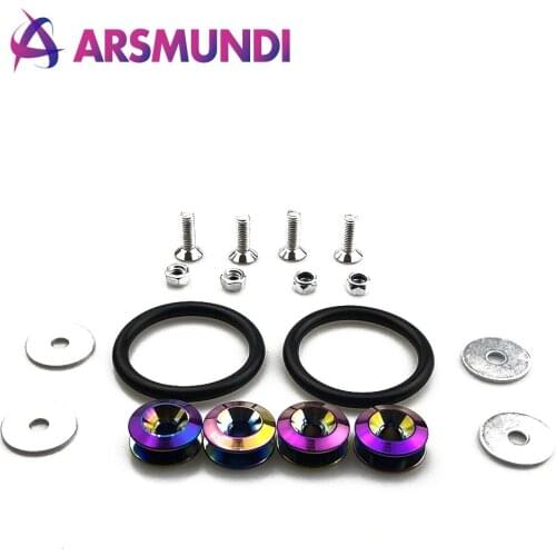 JDM Style Aluminum Bumper Quick Release Fasteners Fender Washers For Honda Civic Integra RSX And Universal Car