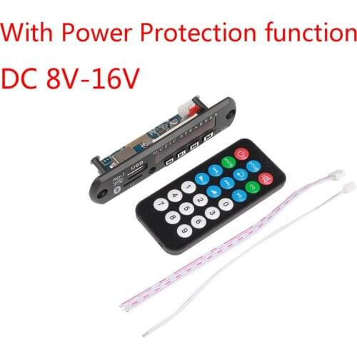 Kebidu 12V 18V MP3 WMA Decoder Board Bluetooth5.0 Wireless Music MP3 Player Audio Module USB TF Radio FM AUX With Remote Control