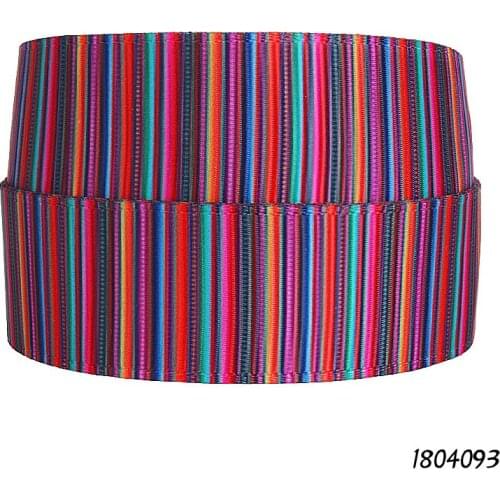 FLRA Ribbon (50 yards/lot) Flora Ribbons rainbow colors ombre printed grosgrain ribbon for hair bows