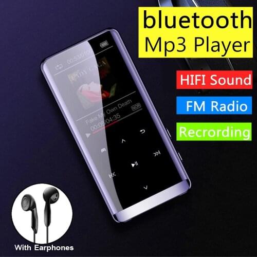 Mini Bluetooth MP3 Player HIFI Sport Stereo Music Speakers MP4 Media FM Radio Recorder Support OTG Voice Recording With Mic