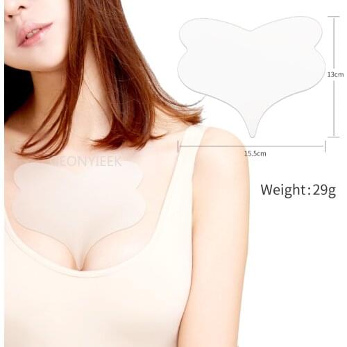 Reusable Anti Wrinkle Chest Pad Silicone Transparent Removal Patch Face Skin Care Anti Aging Breast Lifting Chest Patch Flesh