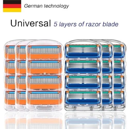 Men Manual Gillette Shaver Razor Machine for Shaving Blades 5 Layer Cassettes With Hair Remove Compatible with General