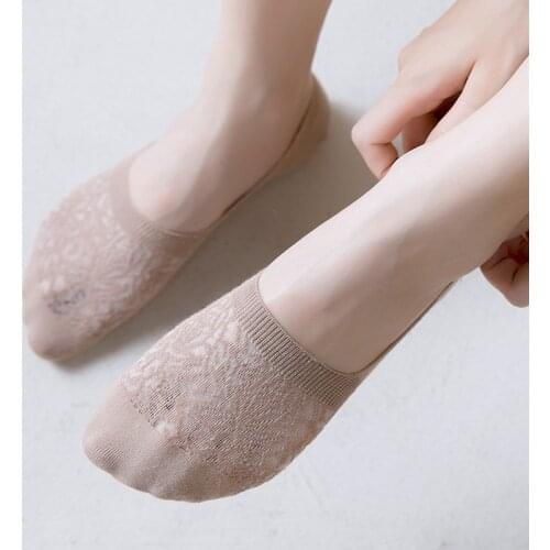 Sock Girl Ankle Womens Short Socks White Kawaii Summer Crew Cotton Anti-slip Candy Fun Set Sailor Moon Solid Invisible Fashion